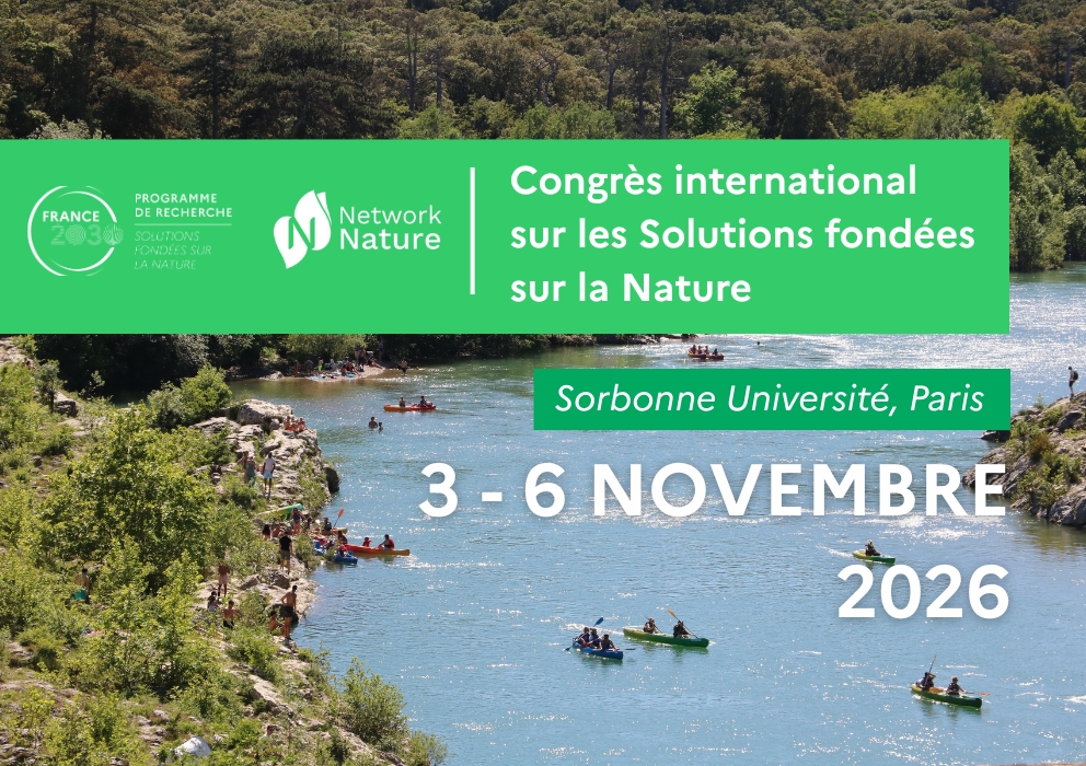  Save the date : Congrès international sur les Solutions fondées sur la Nature du 3 au 6 novembre 2026 