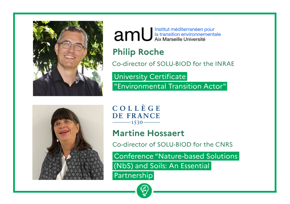 Training in environmental transition and conference on soils: the co-directors of SOLU-BIOD share their expertise 