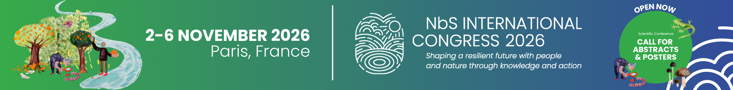 Bannière site SOLU-BIOD Nature-based Solutions International Congress