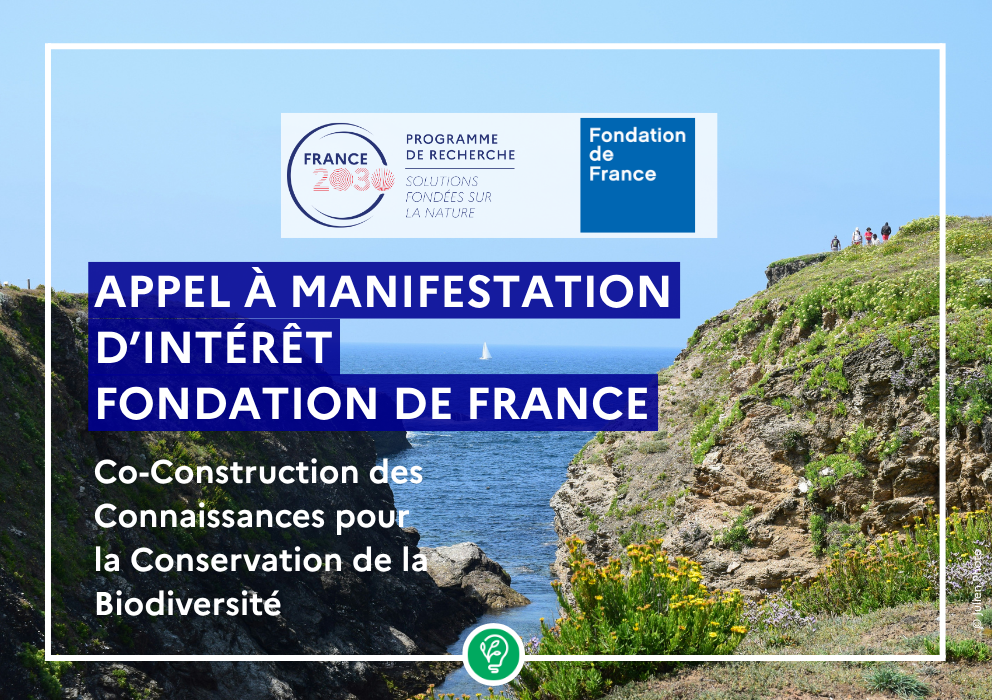  Pour participer à la construction des connaissances pour la conservation de la biodiversité, participez à l&rsquo;Appel à manifestation d&rsquo;intérêt de la Fondation de France 