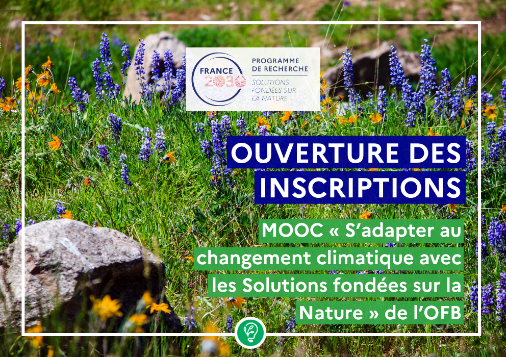  Inscrivez-vous dès aujourd&rsquo;hui au MOOC « S&rsquo;adapter au changement climatique avec les Solutions fondées sur la Nature » de l&rsquo;OFB 