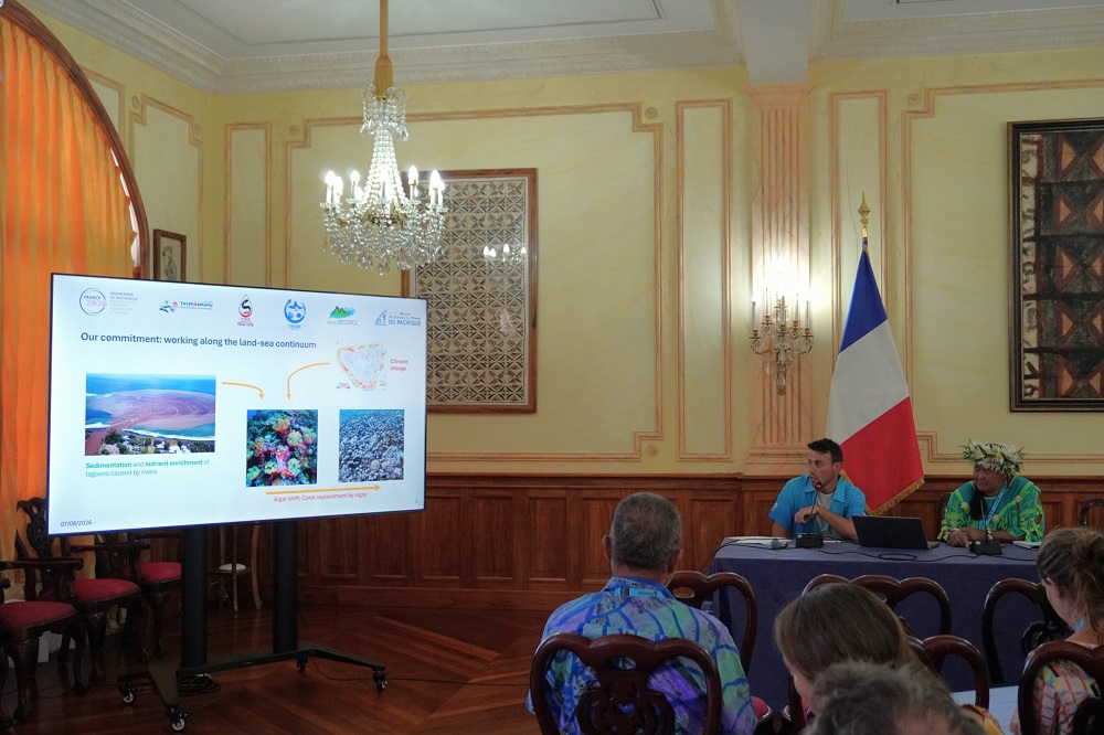 Présentation du living lab AMWI à la Pacific Waste Water Conference 2026 Présentation du living lab AMWI à la Pacific Waste Water Conference 2026 © Hoani Faito