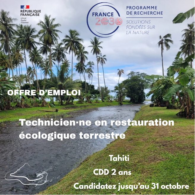 Visuel pour le poste de Technicien·ne en restauration écologique terrestre Visuel pour le poste de Technicien·ne en restauration écologique terrestre © Guillaume Marchand